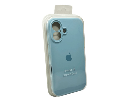 Чохол для смартфона Silicone Full Case AA Camera Protect for Apple iPhone 16 27,Mist Blue (FullAAi16-27)