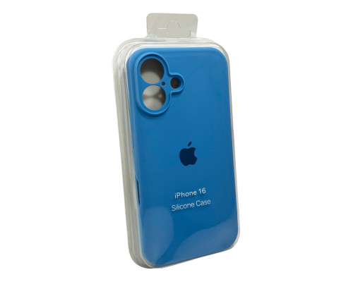 Чохол для смартфона Silicone Full Case AA Camera Protect for Apple iPhone 16 49,Cornflower (FullAAi16-49)