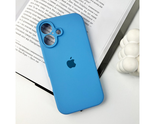 Чохол для смартфона Silicone Full Case AA Camera Protect for Apple iPhone 16 49,Cornflower (FullAAi16-49)