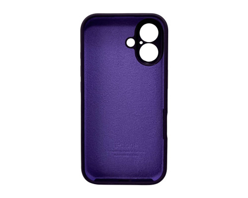 Чохол для смартфона Silicone Full Case AA Camera Protect for Apple iPhone 16 59,Berry Purple (FullAAi16-59)