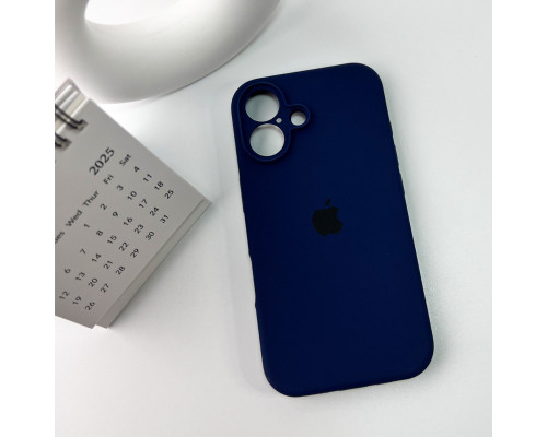 Чохол для смартфона Silicone Full Case AA Camera Protect for Apple iPhone 16 55,Mid Black (FullAAi16-55)