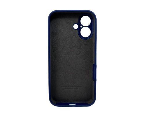 Чохол для смартфона Silicone Full Case AA Camera Protect for Apple iPhone 16 55,Mid Black (FullAAi16-55)