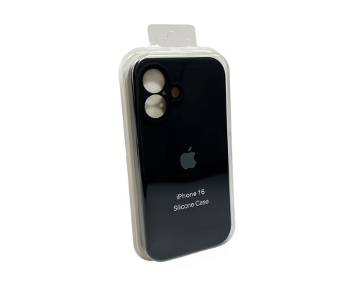 Чохол для смартфона Silicone Full Case AA Camera Protect for Apple iPhone 16 55,Mid Black (FullAAi16-55)