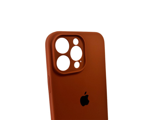 Чохол для смартфона Silicone Full Case AA Camera Protect for Apple iPhone 15 Pro Max 42,Saddle Brown (FullAAi15PM-42)