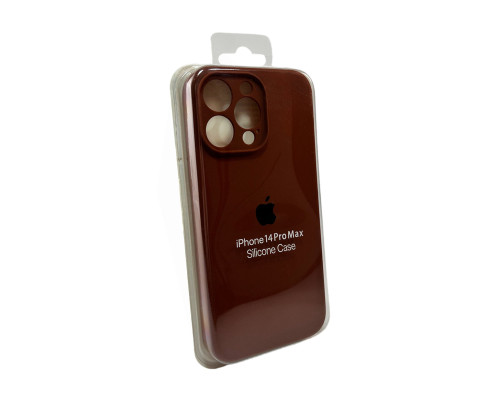 Чохол для смартфона Silicone Full Case AA Camera Protect for Apple iPhone 15 Pro Max 42,Saddle Brown (FullAAi15PM-42)