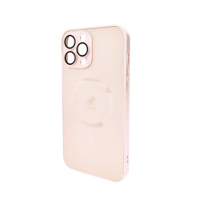 Чохол для смартфона AG Glass Matt Frame Color MagSafe Logo for Apple iPhone 13 Pro Max Chanel Pink (AGMattFrameMGiP13PMPink)