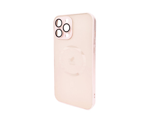 Чохол для смартфона AG Glass Matt Frame Color MagSafe Logo for Apple iPhone 13 Pro Max Chanel Pink (AGMattFrameMGiP13PMPink)