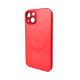 Чохол для смартфона AG Glass Matt Frame Color MagSafe Logo for Apple iPhone 14 Cola Red (AGMattFrameMGiP14Red)