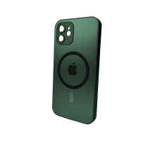 Чохол для смартфона AG Glass Matt Frame Color MagSafe Logo for Apple iPhone 12 Cangling Green (AGMattFrameMGiP12Green)