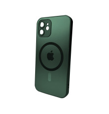 Чохол для смартфона AG Glass Matt Frame Color MagSafe Logo for Apple iPhone 12 Cangling Green (AGMattFrameMGiP12Green)