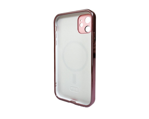 Чохол для смартфона AG Glass Sapphire Frame MagSafe Logo for Apple iPhone 12 Pink (AGSappiFRP12Pink)