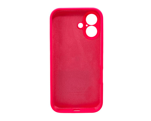 Чохол для смартфона Silicone Full Case AA Camera Protect for Apple iPhone 16 23,Shiny Pink (FullAAi16-23)