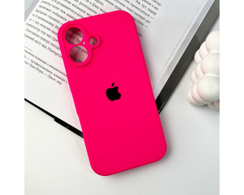 Чохол для смартфона Silicone Full Case AA Camera Protect for Apple iPhone 16 23,Shiny Pink (FullAAi16-23)