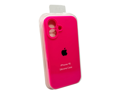 Чохол для смартфона Silicone Full Case AA Camera Protect for Apple iPhone 16 23,Shiny Pink (FullAAi16-23)