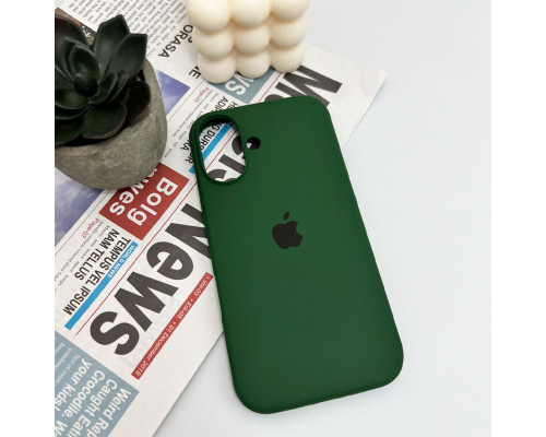 Чохол для смартфона Silicone Full Case AA Open Cam for Apple iPhone 16 31,Dark Green (FullOpenAAi16-31)