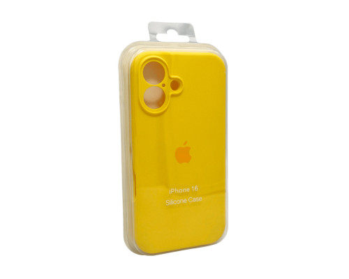 Чохол для смартфона Silicone Full Case AA Camera Protect for Apple iPhone 16 33,Canary Yellow (FullAAi16-33)