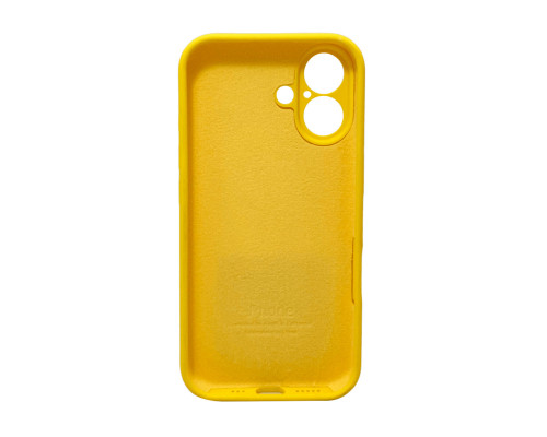 Чохол для смартфона Silicone Full Case AA Camera Protect for Apple iPhone 16 33,Canary Yellow (FullAAi16-33)