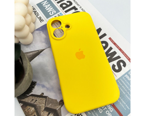 Чохол для смартфона Silicone Full Case AA Camera Protect for Apple iPhone 16 33,Canary Yellow (FullAAi16-33)