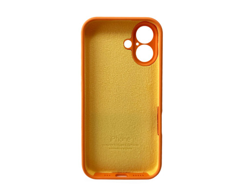Чохол для смартфона Silicone Full Case AA Camera Protect for Apple iPhone 16 34,Papaya (FullAAi16-34)