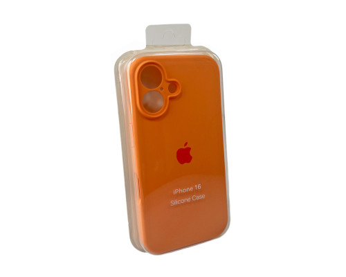 Чохол для смартфона Silicone Full Case AA Camera Protect for Apple iPhone 16 34,Papaya (FullAAi16-34)