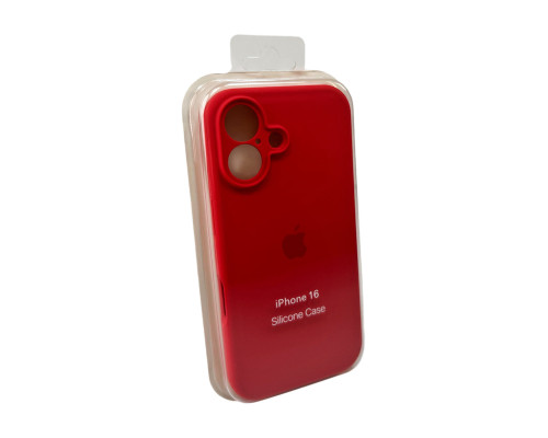 Чохол для смартфона Silicone Full Case AA Camera Protect for Apple iPhone 16 Pro 43,Berry Red (FullAAi16P-43)