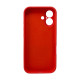 Чохол для смартфона Silicone Full Case AA Camera Protect for Apple iPhone 16 Pro 43,Berry Red (FullAAi16P-43)