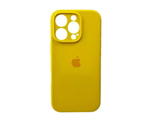 Чохол для смартфона Silicone Full Case AA Camera Protect for Apple iPhone 16 Pro Max 33,Canary Yellow (FullAAi16PM-33)
