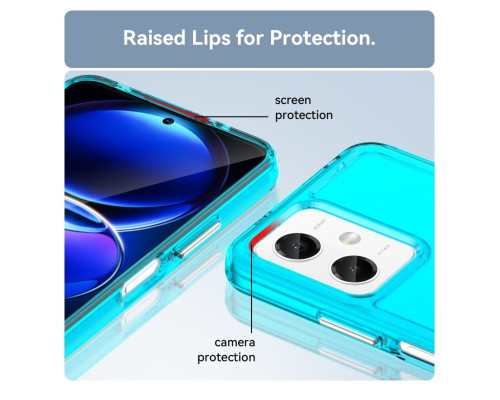 Чохол для смартфона Cosmic Clear Color 2 mm for Xiaomi Redmi Note 12 4G Transparent Blue (ClearColorXRN124GTrBlue)