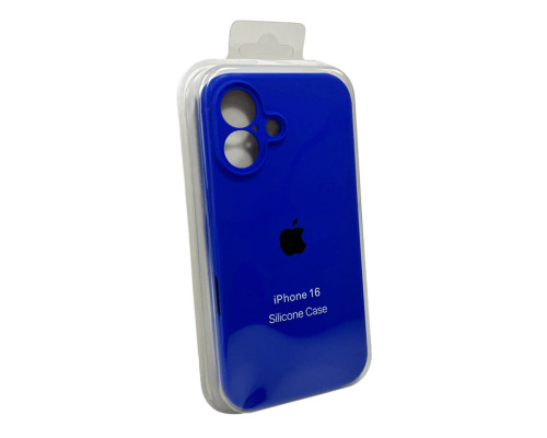 Чохол для смартфона Silicone Full Case AA Camera Protect for Apple iPhone 16 45,Shiny Blue (FullAAi16-45)