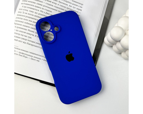 Чохол для смартфона Silicone Full Case AA Camera Protect for Apple iPhone 16 45,Shiny Blue (FullAAi16-45)