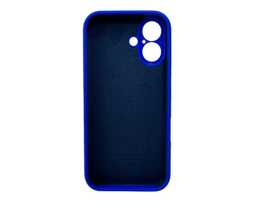 Чохол для смартфона Silicone Full Case AA Camera Protect for Apple iPhone 16 45,Shiny Blue (FullAAi16-45)