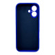 Чохол для смартфона Silicone Full Case AA Camera Protect for Apple iPhone 16 45,Shiny Blue (FullAAi16-45)