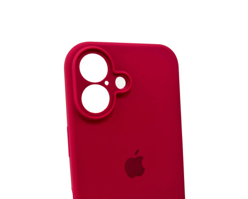 Чохол для смартфона Silicone Full Case AA Camera Protect for Apple iPhone 16 35,Maroon (FullAAi16-35)
