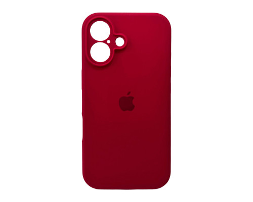 Чохол для смартфона Silicone Full Case AA Camera Protect for Apple iPhone 16 35,Maroon (FullAAi16-35)