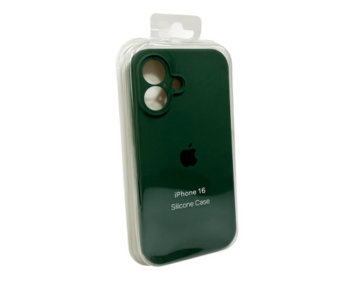 Чохол для смартфона Silicone Full Case AA Camera Protect for Apple iPhone 16 40,Atrovirens (FullAAi16-40)