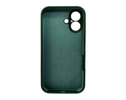 Чохол для смартфона Silicone Full Case AA Camera Protect for Apple iPhone 16 40,Atrovirens (FullAAi16-40)