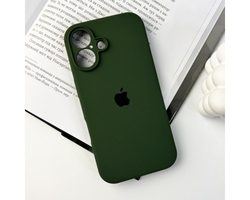 Чохол для смартфона Silicone Full Case AA Camera Protect for Apple iPhone 16 46,Pine Green (FullAAi16-46)