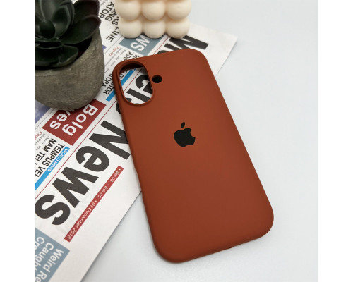 Чохол для смартфона Silicone Full Case AA Open Cam for Apple iPhone 16 42,Saddle Brown (FullOpenAAi16-42)