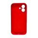 Чохол для смартфона Silicone Full Case AA Camera Protect for Apple iPhone 16 20,China Red (FullAAi16-20)