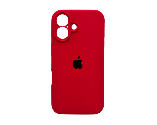 Чохол для смартфона Silicone Full Case AA Camera Protect for Apple iPhone 16 20,China Red (FullAAi16-20)