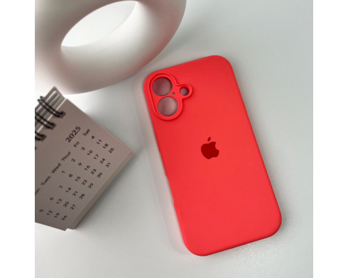 Чохол для смартфона Silicone Full Case AA Camera Protect for Apple iPhone 16 50,Pink Orange (FullAAi16-50)