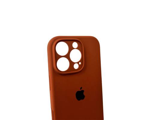 Чохол для смартфона Silicone Full Case AA Camera Protect for Apple iPhone 16 Pro Max 42,Saddle Brown (FullAAi16PM-42)