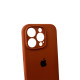 Чохол для смартфона Silicone Full Case AA Camera Protect for Apple iPhone 16 Pro Max 42,Saddle Brown (FullAAi16PM-42)