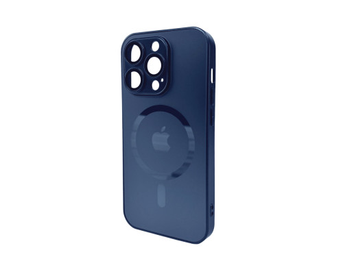 Чохол для смартфона AG Glass Matt Frame Color MagSafe Logo for Apple iPhone 14 Pro Max Navy Blue (AGMattFrameMGiP14PMDBlue)