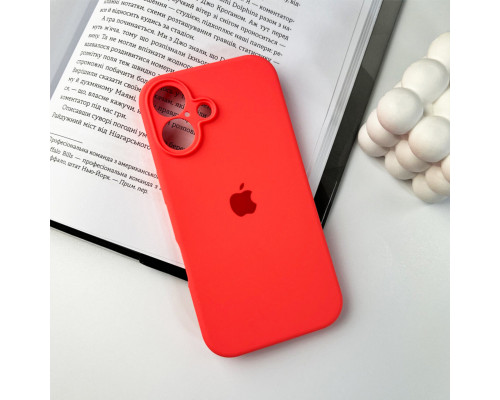 Чохол для смартфона Silicone Full Case AA Camera Protect for Apple iPhone 16 18,Peach (FullAAi16-18)