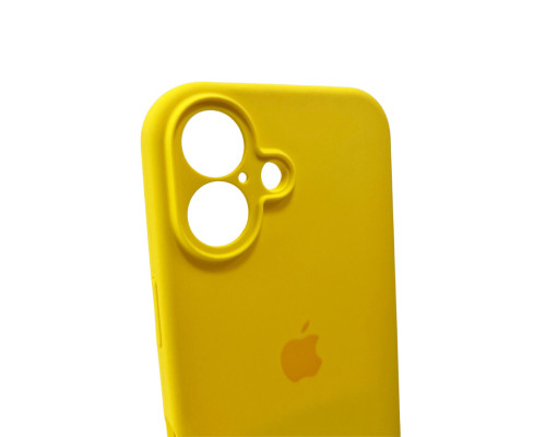 Чохол для смартфона Silicone Full Case AA Camera Protect for Apple iPhone 16 56,Sunny Yellow (FullAAi16-56)