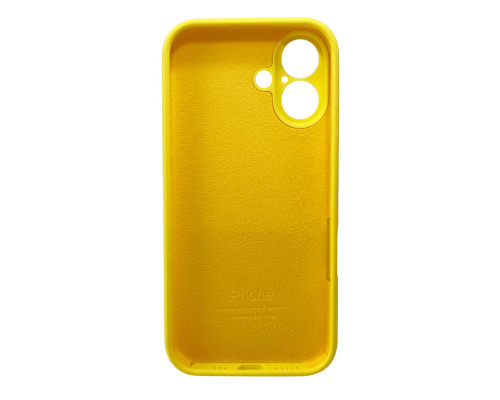 Чохол для смартфона Silicone Full Case AA Camera Protect for Apple iPhone 16 56,Sunny Yellow (FullAAi16-56)