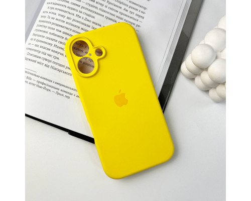 Чохол для смартфона Silicone Full Case AA Camera Protect for Apple iPhone 16 56,Sunny Yellow (FullAAi16-56)