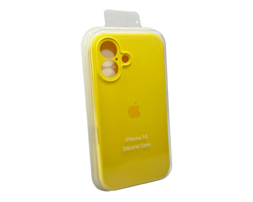 Чохол для смартфона Silicone Full Case AA Camera Protect for Apple iPhone 16 56,Sunny Yellow (FullAAi16-56)