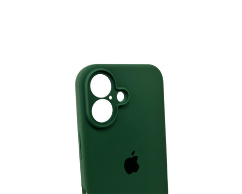 Чохол для смартфона Silicone Full Case AA Camera Protect for Apple iPhone 16 31,Dark Green (FullAAi16-31)